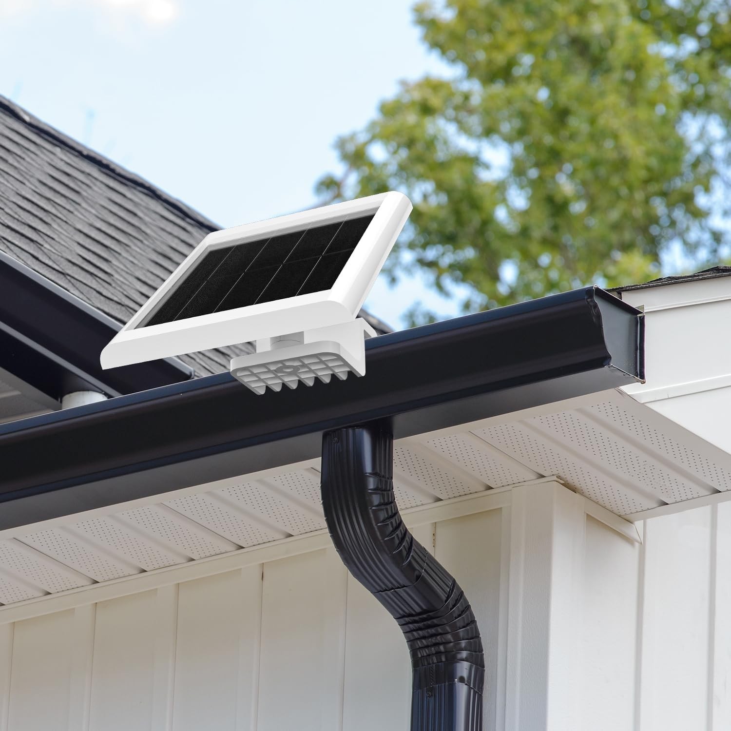 2 Pack Gutter Mount for Ring Solar Panel, 360° Adjustable Universal Mount