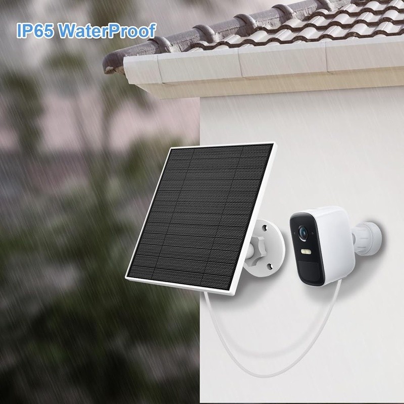 High Efficiency Solar Panel Eufy Camera IP65 Waterproof 5W Adjustable Mount Kit