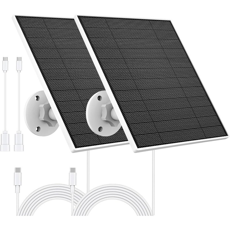 High Efficiency Solar Panel Eufy Camera IP65 Waterproof 5W Adjustable Mount Kit