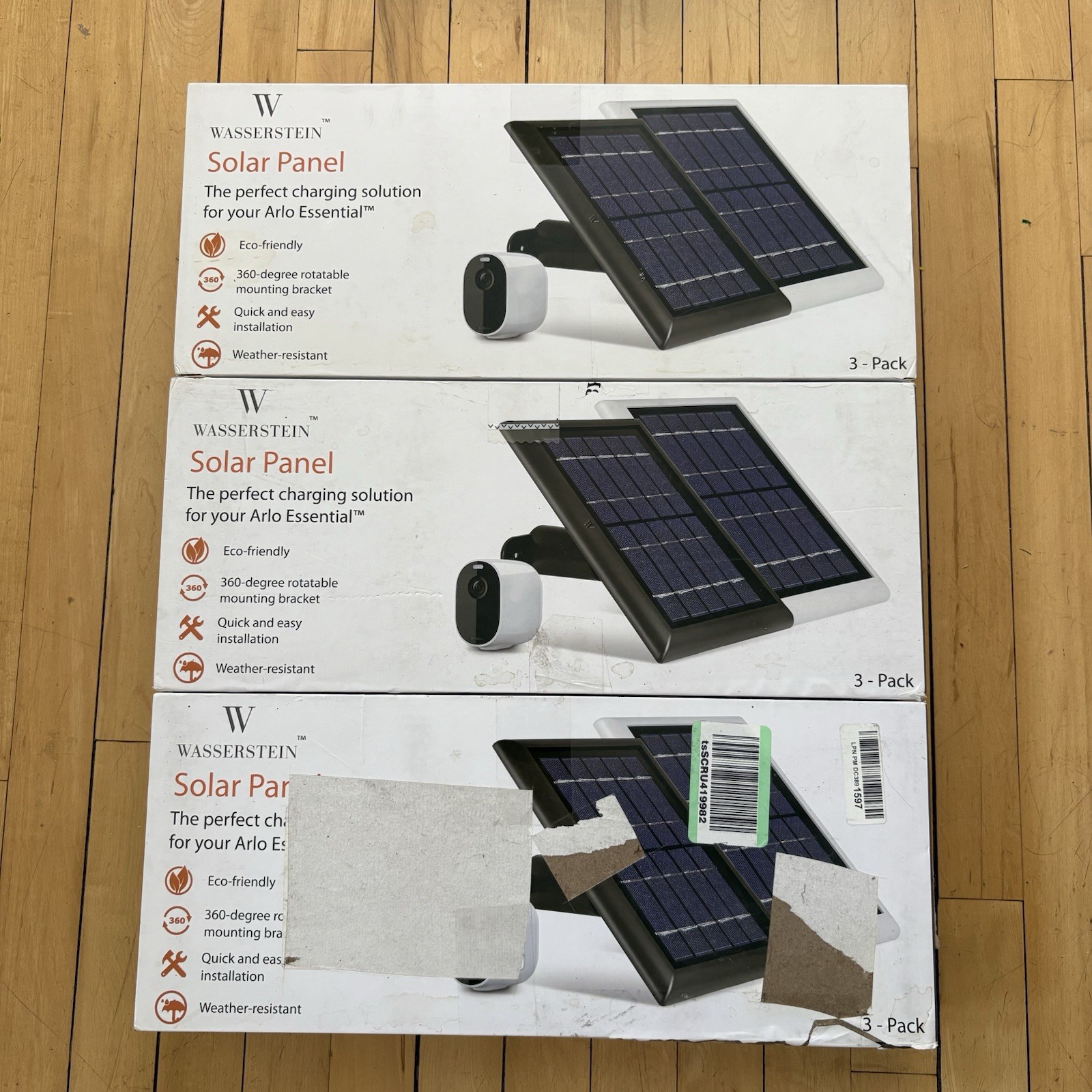 Arlo Essential Solar Panel Lot x6 White Wasserstein